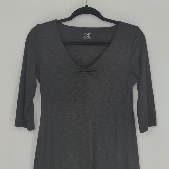 Horny Toad Women's Rosalinda Dress Size Small Organic Knee Length 1/2 Sleeve - Picture 2 of 11